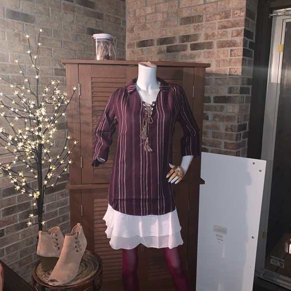 Ivory Chiffon Trim Top/Shirt/Tank Extender NWT - Picture 6 of 11